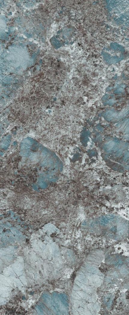 Amazonite — storformat porcelænsslab i eksklusiv & farverig, markante farver og sjældne mineraltegninger