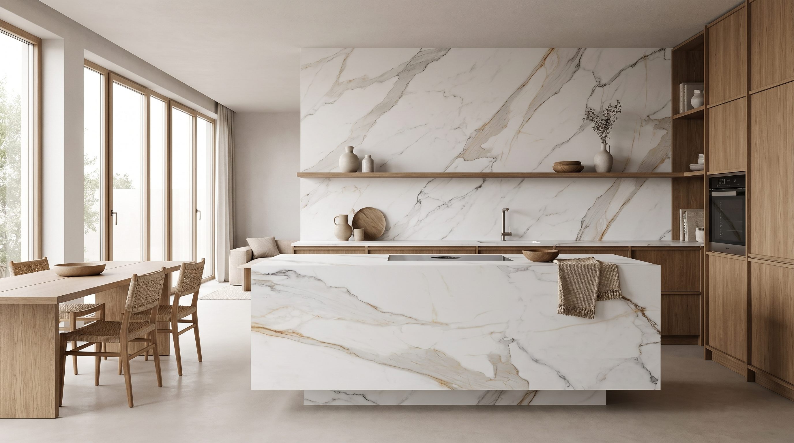Calacatta Belisimo — inspiration til hvid marmor