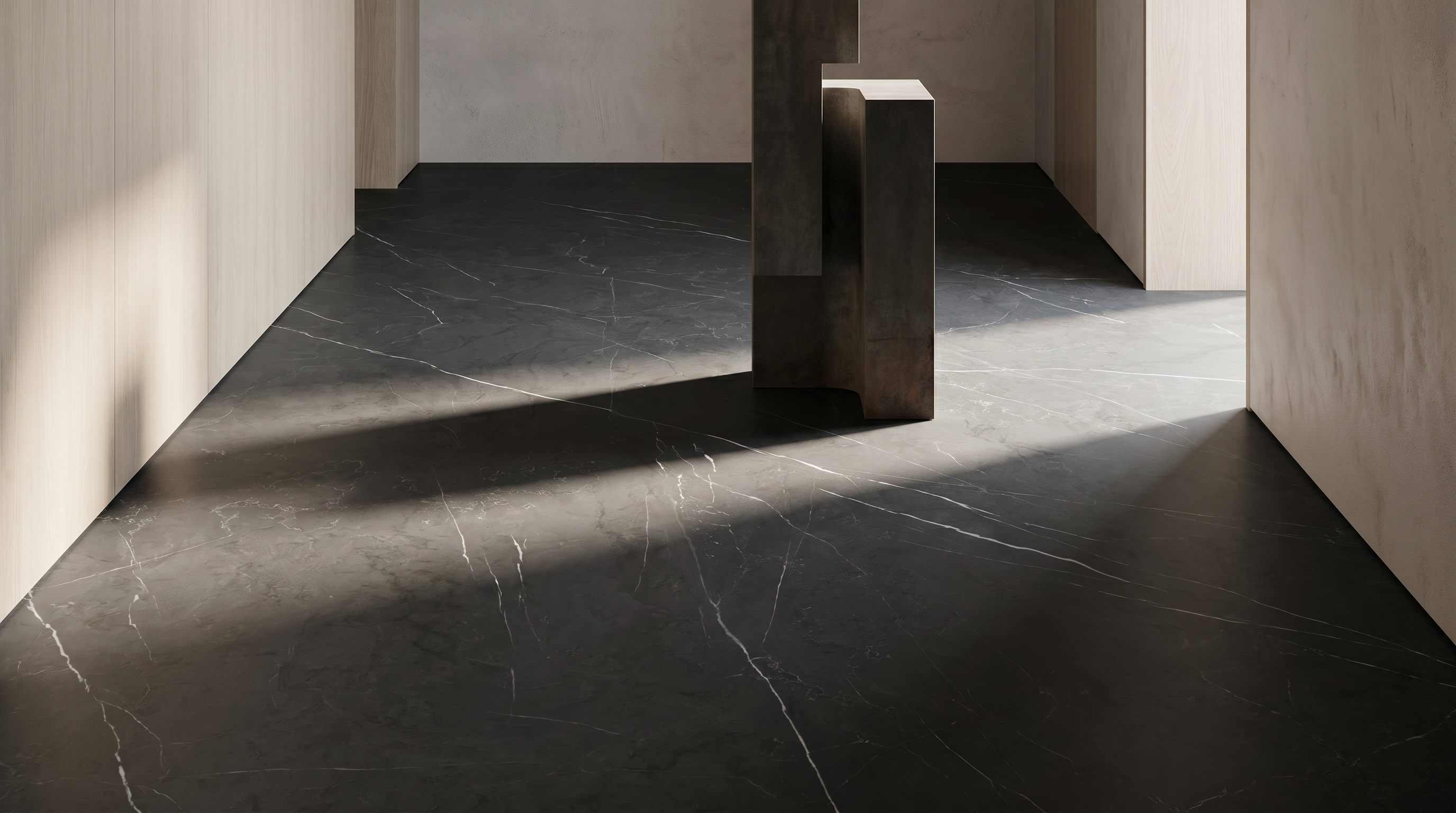 Charcoal Pietra — inspiration til sten & travertin