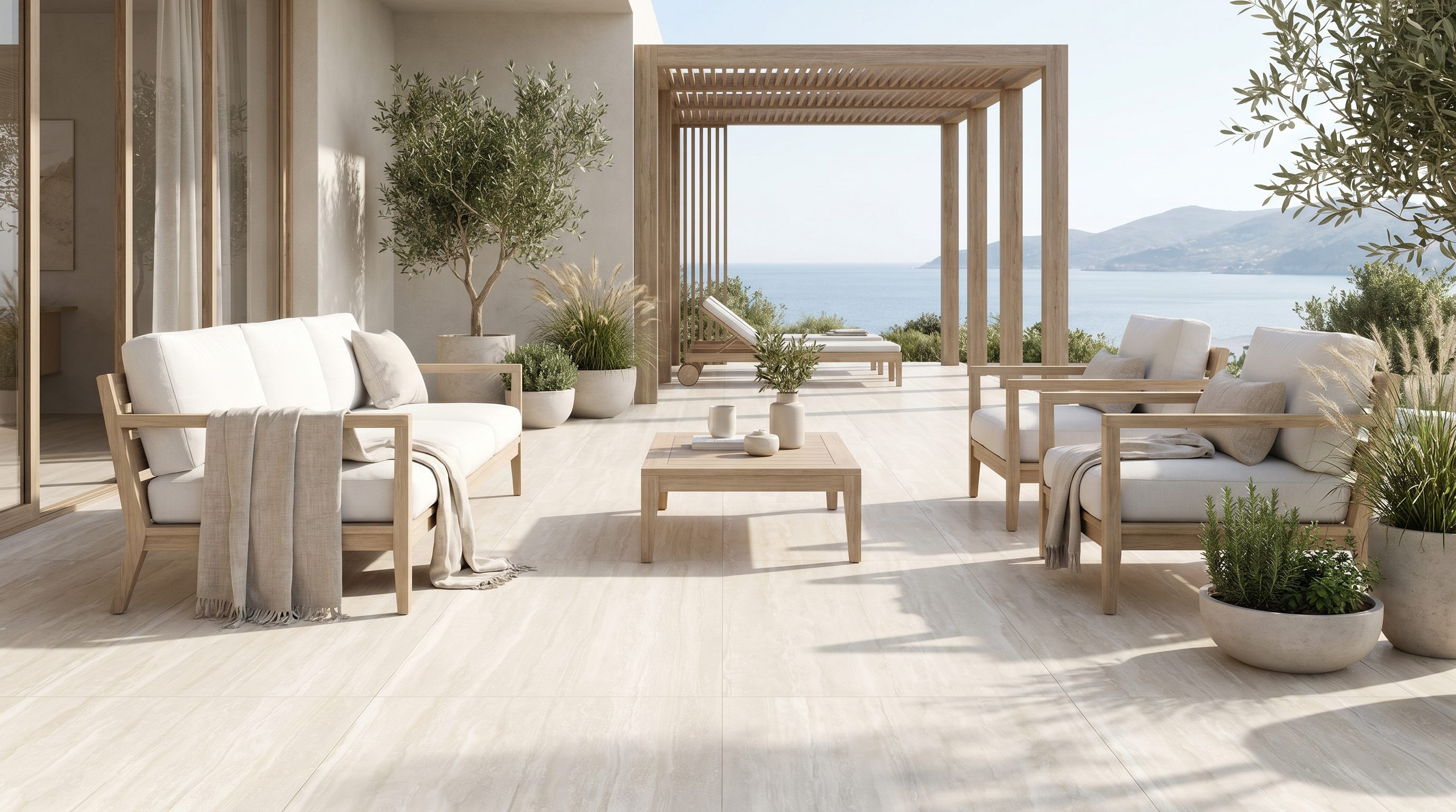Travertino Aovario — inspiration til sten & travertin